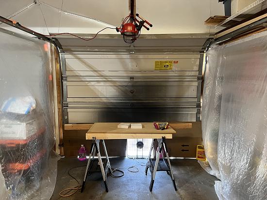 Setting the garage up for painting