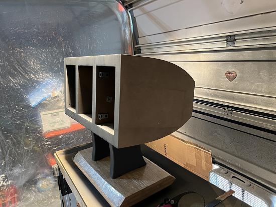 Right side of the cabient before spraying