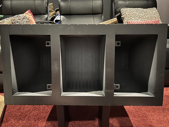 Empty cabinet ready to start