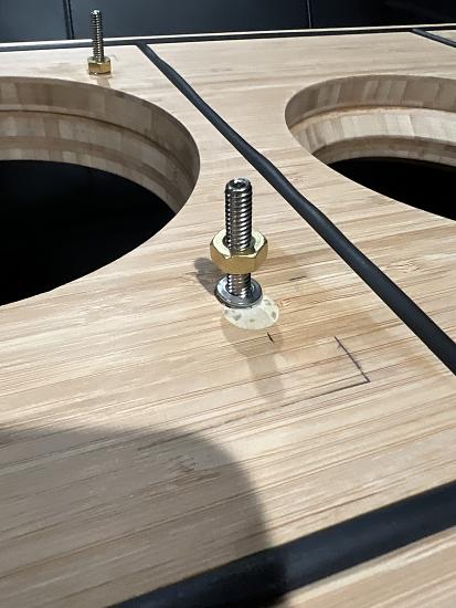 Lock washer and Bolt on Baffle